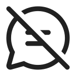 Chat Off SVG Icon